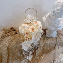 Butterfly Ranhand carrying a handbag bride to customize