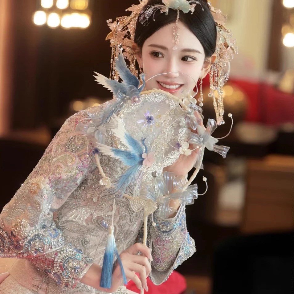 2025古风新时尚:如何选择高质量的秀禾团扇DIY材料包?