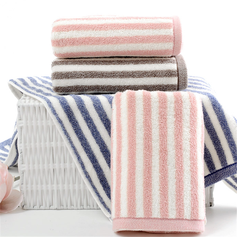 Vosges Jade Pure Cotton Towel, 100% Cotton Household Plain Striped Face Towel J1910F Vosges Jade Pure Cotton Towel, 100% Cotton Household Plain Striped Face Towel J1910F