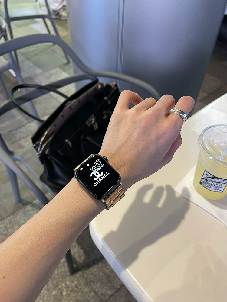 IAMYEE ремешок нержавеющая сталь матовая мужские и женские совместимо с AppleWatch Apple Watch 3456S7/S8/S9 поколения