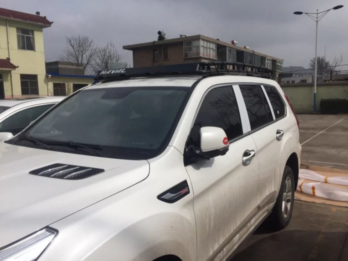 Great Wall Hover H9 hộp hành lý đặc biệt không phá hủy cài đặt tải hành lý giá nóc khung lắp đặt thanh ngang miễn phí - Roof Rack giá nóc xe ô tô