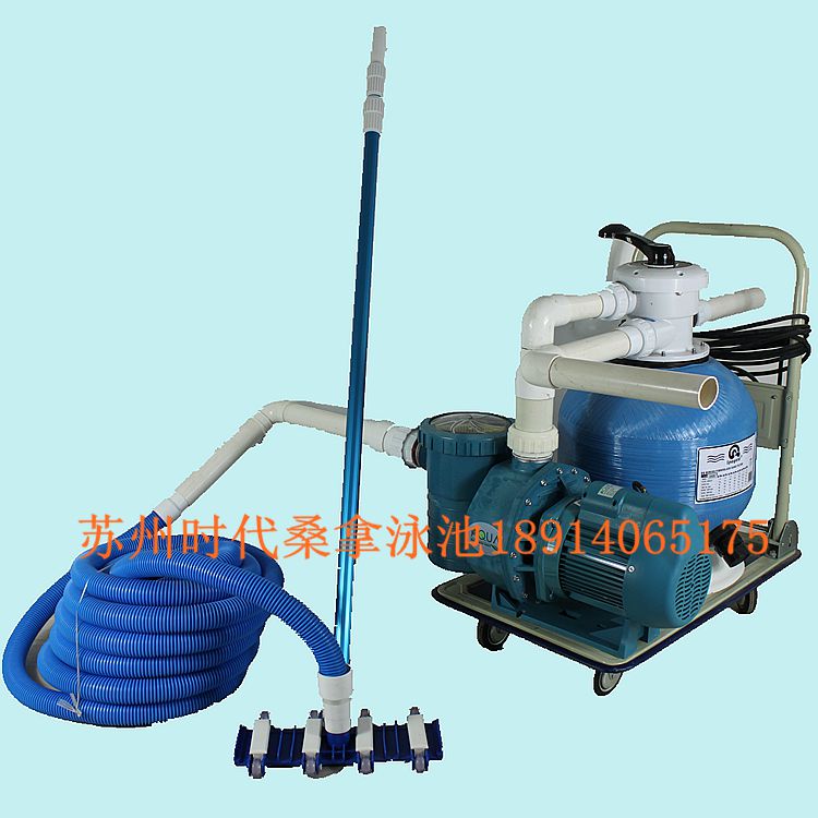  Pool Swimming pool Fish pond bath Manual 3 HP high power with sand cylinder circulating filter underwater sewage suction machine