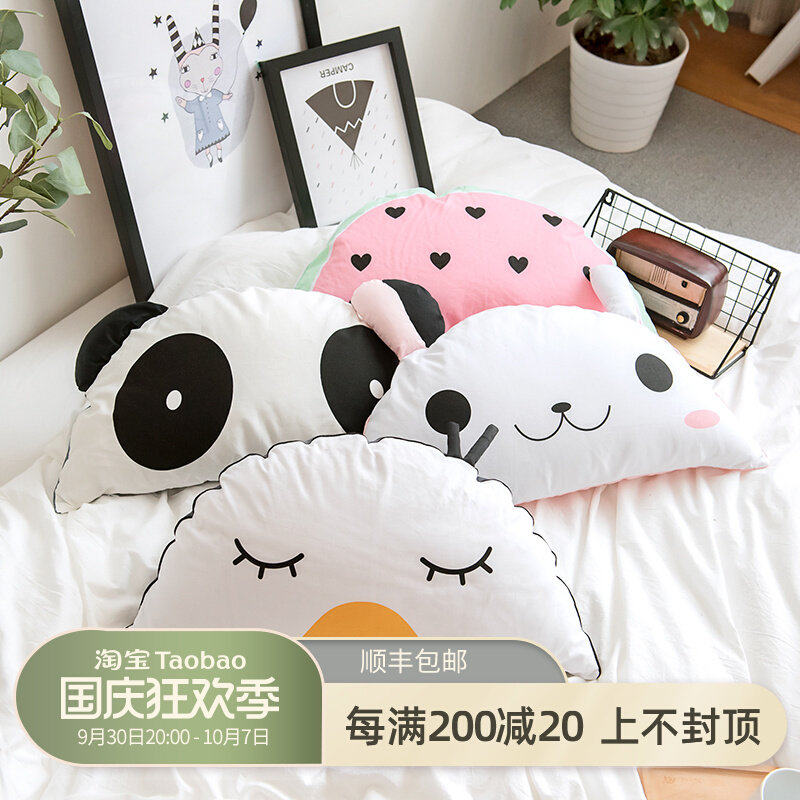 Cartoon duck with core cushion removable and washable creative personality cute pillow waist pillow car sofa cushion