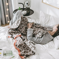 Full cotton knit cotton thread blanket Nordic minimalist pure cotton cover blanket sofa afternoon nap cover by shawl casual small blanket