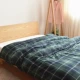 Nhật Bản đơn giản bông rửa flannel quilt bìa đơn mảnh Bắc Âu Anh kẻ sọc chăn bông - Quilt Covers chăn ga gối đệm màu hồng