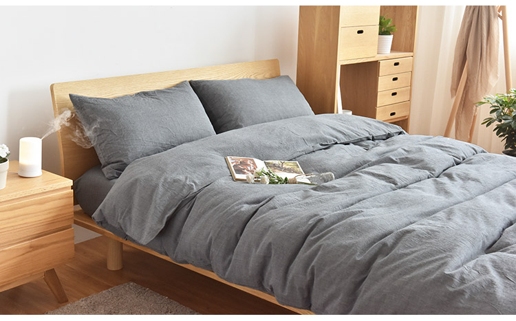Bông rửa bốn mảnh bông đơn giản màu kẻ sọc sọc giường bông quilt quilt trải giường trải giường 笠
