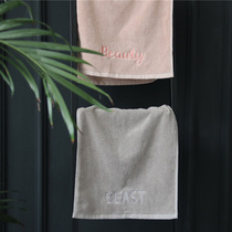 32 pure cotton thick towel letter embroidery cotton face towel soft large bath towel bathroom supplies