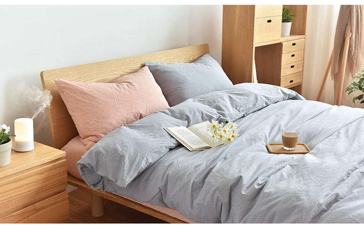 Bông rửa bốn mảnh bông đơn giản màu kẻ sọc sọc giường bông quilt quilt trải giường trải giường 笠