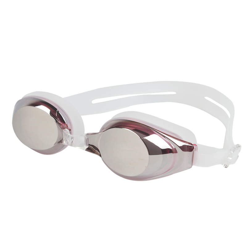 Swimming goggles electroplated high-definition waterproof and anti-fog large frame diving goggles for adult men and women professional swimming glasses swimming equipment