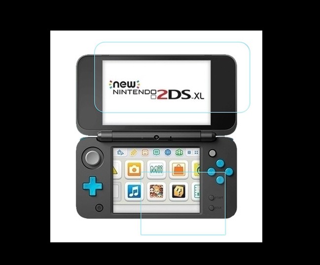 Nintendo NEW2DS XL steel film Nintendo's new 2DSLL XL tempered glass film console Anti-collision strips