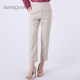 Wandian apricot trousers ງ່າຍດາຍພາກຮຽນ spring ໃຫມ່ຂອງແມ່ຍິງ sheep wool pants pencil ຂະຫນາດນ້ອຍ 1223P24SJ3D