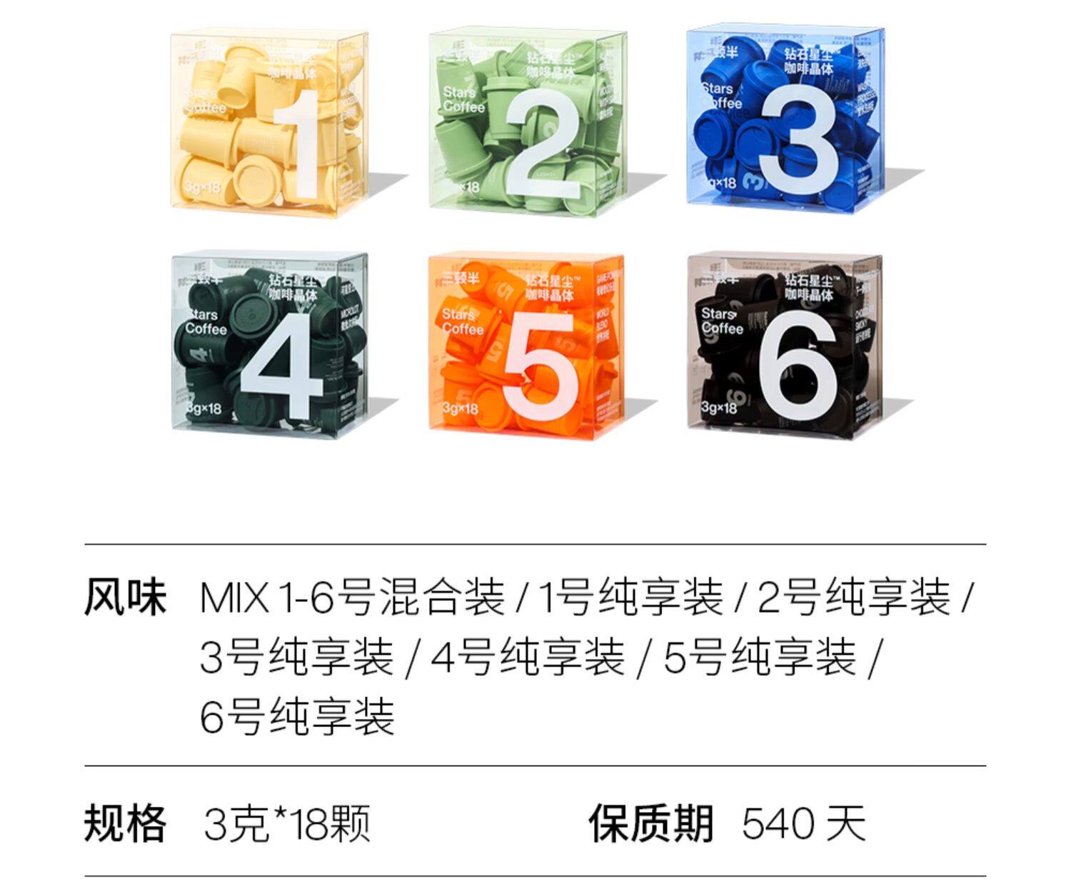 三顿半数字星球7.0钻石星尘™精品咖啡速溶纯黑咖啡粉18颗*3g - 亚米