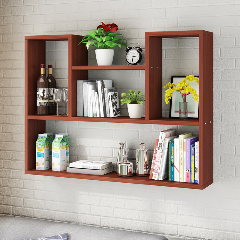 Creative Wall Shelf Free to punch wall-mounted wall-mounted wall Closet Shelves minimalist Home Bookshelf Wall