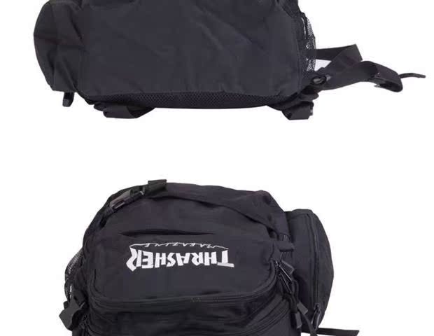 THRASHER gói ba lô thời trang trượt ván phong cách Harajuku du lịch ngoài trời máy tính xách tay cặp sinh viên cuốn sách ba lô - Ba lô balo da