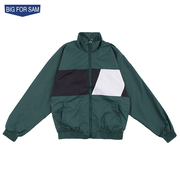 BIG CHO SAM Xuân Thu MENS SPORTS JACKET vòi LOOSE khâu HIT-VÀ-RUN RETRO HIP-HOP JACKET MAN