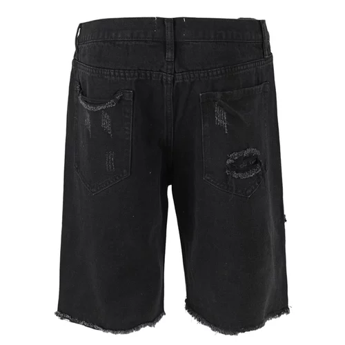 BIG FOR SAM Черные летние шорты, джинсовые штаны, европейский стиль