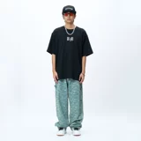 BIG FOR SAM Хлопковая летняя футболка с коротким рукавом, в американском стиле, оверсайз