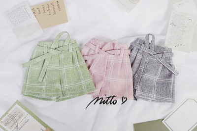 taobao agent Spot+ Mitto+ BJD/DD plaid trousers shorts GR62 Girl DDDDYSD three points