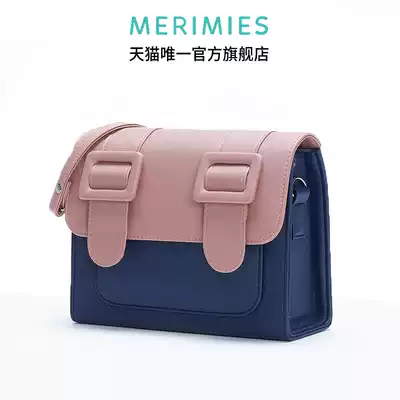 merimies Mai Rui fan Thai Cambridge bag pink blue color spelling messenger bag autumn and winter shoulder shoulder bag women's bag