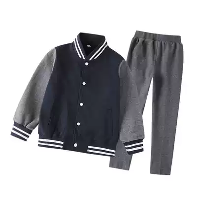 Primary and secondary school uniforms suit College Wind baseball uniform British kindergarten yuan fu Spring and Autumn Winter children class uniform