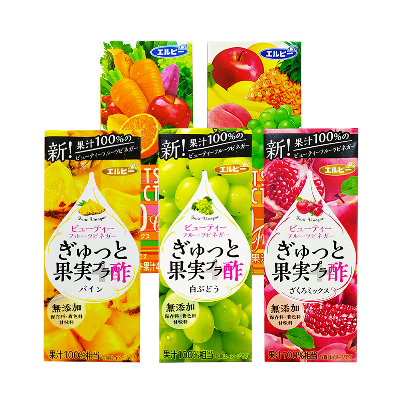 日本进口LB艾露比复合果汁饮料200ml*3盒装