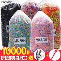 Childrens disposable rubber bands for girls to tie their hair colorful headbands for babies that dont hurt their hair small hair bands black hair accessories headbands