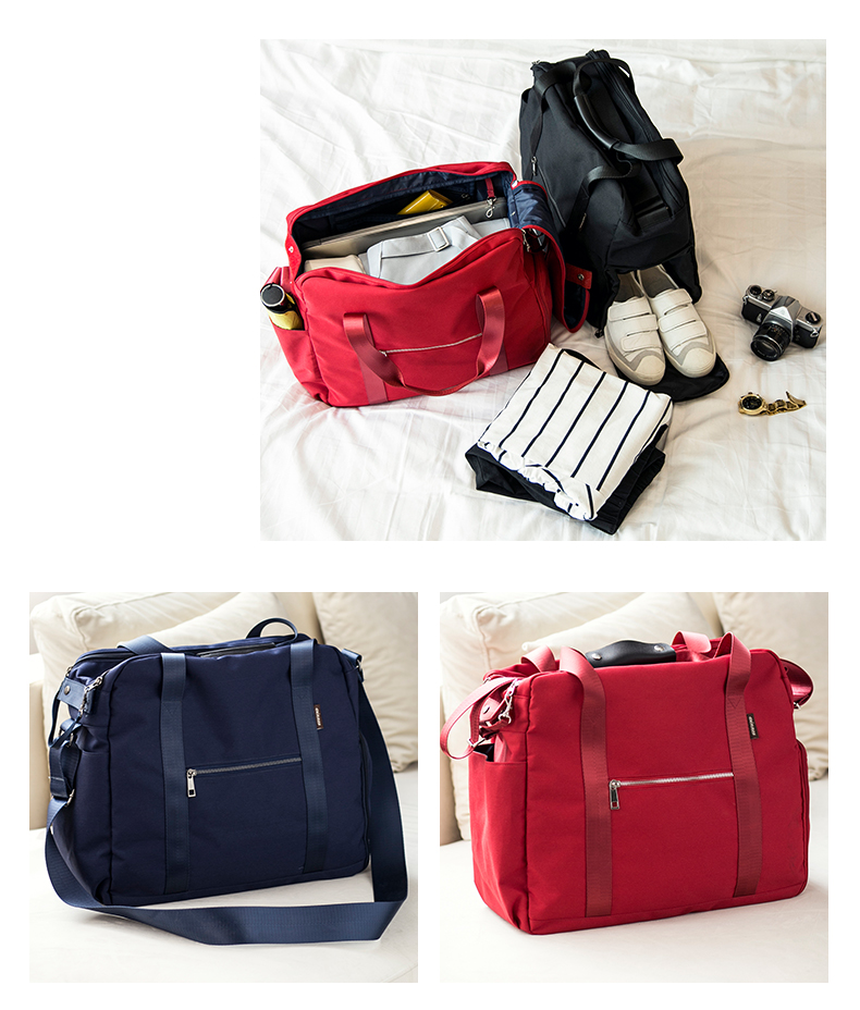 Túi du lịch xách tay nữ dung lượng lớn túi lên xuống túi duffel không thấm nước có thể được đặt túi hành lý xe đẩy túi du lịch nam - Túi du lịch túi du lịch cao cấp
