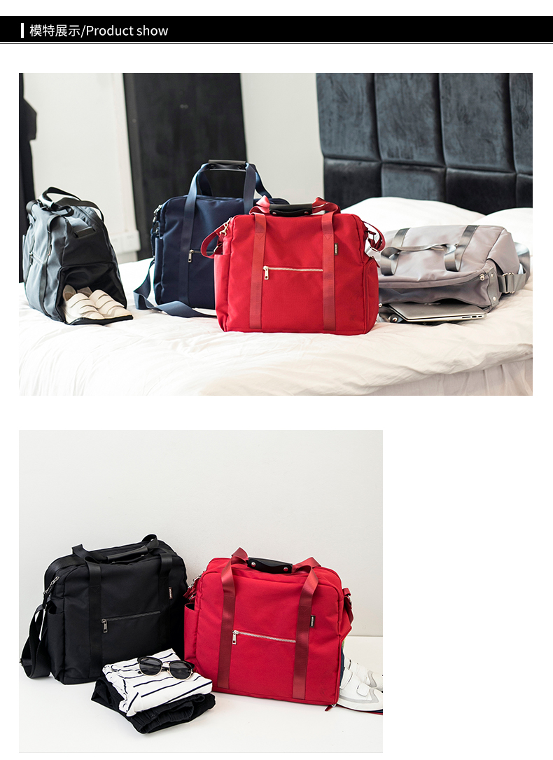 Túi du lịch xách tay nữ dung lượng lớn túi lên xuống túi duffel không thấm nước có thể được đặt túi hành lý xe đẩy túi du lịch nam - Túi du lịch túi du lịch cao cấp