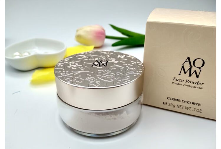 AQMW sandal bướm nhung trắng dạng bột dạng bột đặt 20g 11 lỗ chân lông vô hình phấn phủ sivanna