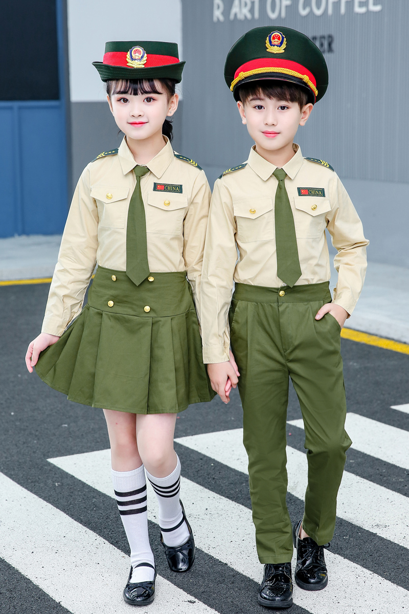 Trẻ em nhỏ hải quân thủy thủ quần áo lớp thực hiện đồng phục quần áo hiệu suất dàn hợp xướng phù hợp với mẫu giáo