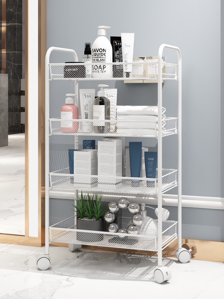 Supermarket shelf display rack Wrought iron shelf Retail storage shelf Light store saving finishing rack Mobile bulk goods