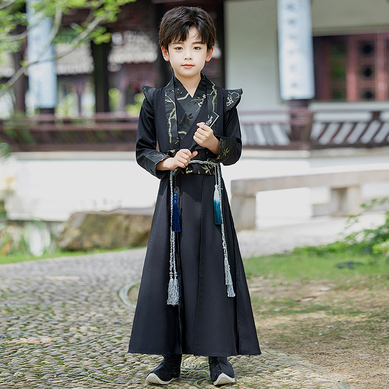 Hanfu for Men, Handsome Style, Mid-Autumn Festival 2025, Young Gentleman Costume, Traditional Chinese Style, Tang Suit, Brocade Clothing, Flying Fish Suit, Recitation Performance Costume