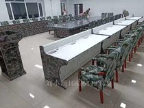 Surveillance duplex operation desk luxury workbench security computer desk curved special-shaped console chassis cabinet manufacturer