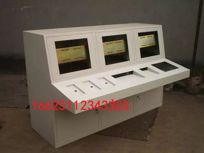 Piano-style slope control cabinet monitoring computer touch screen cabinet non-standard slope workbench control cabinet custom manufacturers