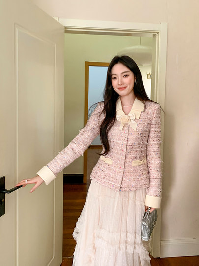 GERTCOREL2025 neue Winter-Gänsedaunenjacke im französischen High-End-Sinn-Socialite-Tochter-Xiaoxiang-Stil