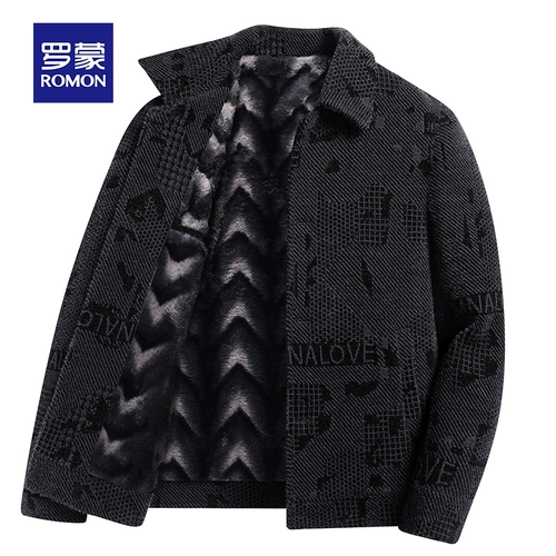 Флисовая шерстяная демисезонная утепленная куртка, пальто, для среднего возраста, свободный крой