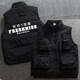 Autumn and winter site survey plus cotton plus velvet vest multi-pocket vest attendance tooling team custom vest jacket