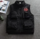 Người mẫu nam thu đông 2016 chụp ảnh áo vest nam nhiều túi cotton thủy triều cộng với áo nhung ấm áp vest vest áo khoác lông