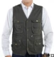 Trung niên xuân và mùa thu ngoài trời nhiều túi nam cotton thoáng khí vest vest vai câu cá phóng viên vest vest áo khoác đông nam