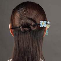 Xinjiang Black Sandalwood Hair Hairpins Female Retro Walking with Wooden Hairstyle Ornaments Ancient Wind Hair Accessories of streaming Suhan clothes Wooden Hairpins