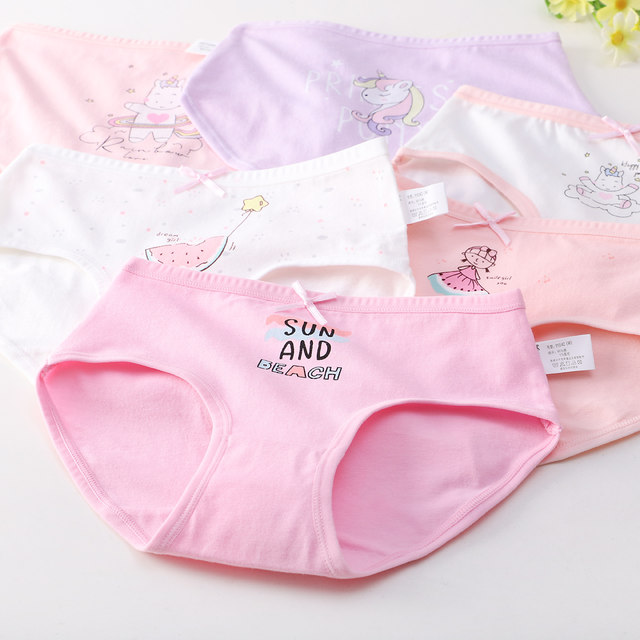 Girls' underwear pure cotton boxer children's boxer pants girl baby 100% cotton antibacterial little girl's shorts without pp