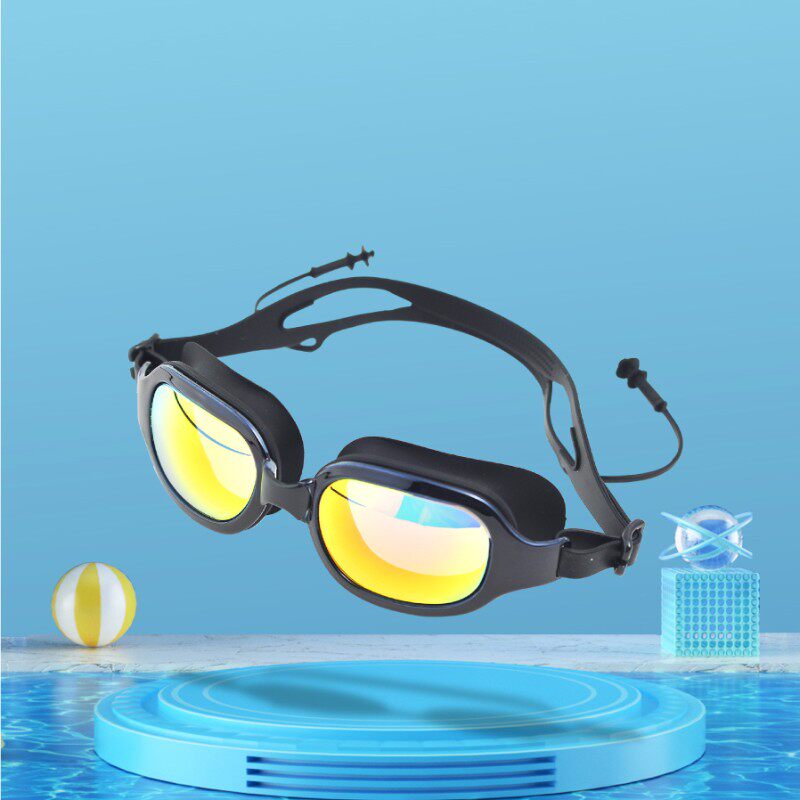 Adult 3 Number of swimming glasses 2020 new men and women professional waterproof anti-fog protection HD outdoor diving swimming glasses