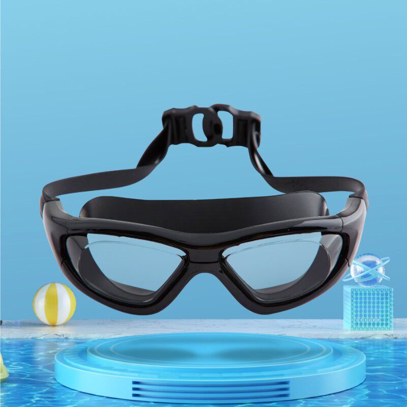 Adult 2 Number of swimming glasses 2020 new men and women professional waterproof anti-fog and eye protection HD equipped diving swimming glasses