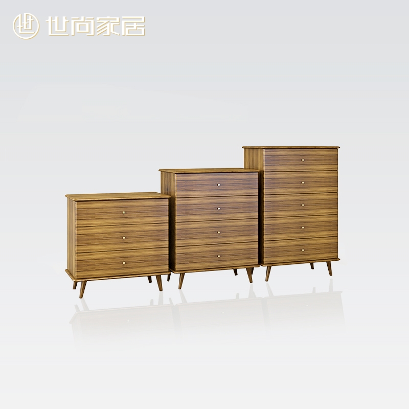SeShang Yaxuan solid wood bucket cabinet bedroom three-bucket four-bucket five-bucket six-bucket cabinet Ukim wood minimalist lockers