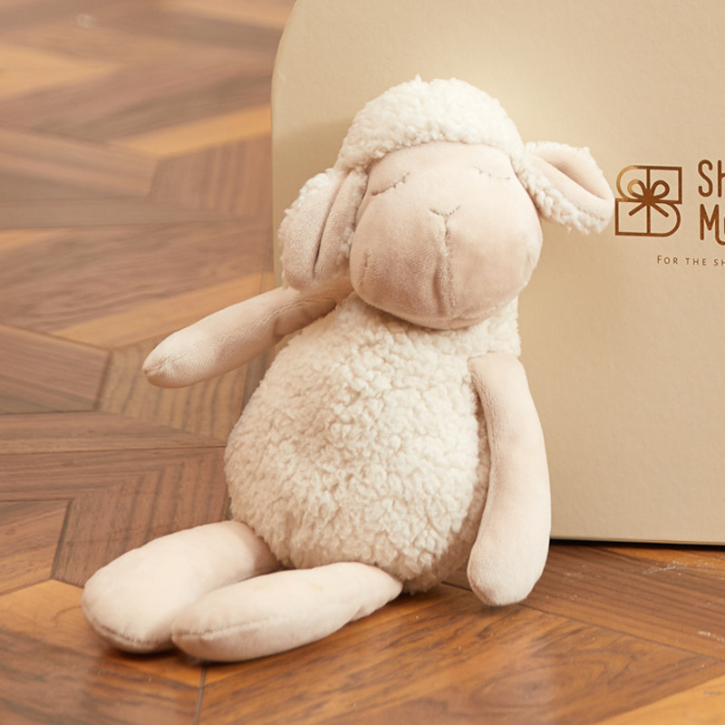 ShiningMoment Baby Pacify Doll Small Sheep Paparazzi Baby Sleep Plush Toy Safety Can Nibble-Taobao