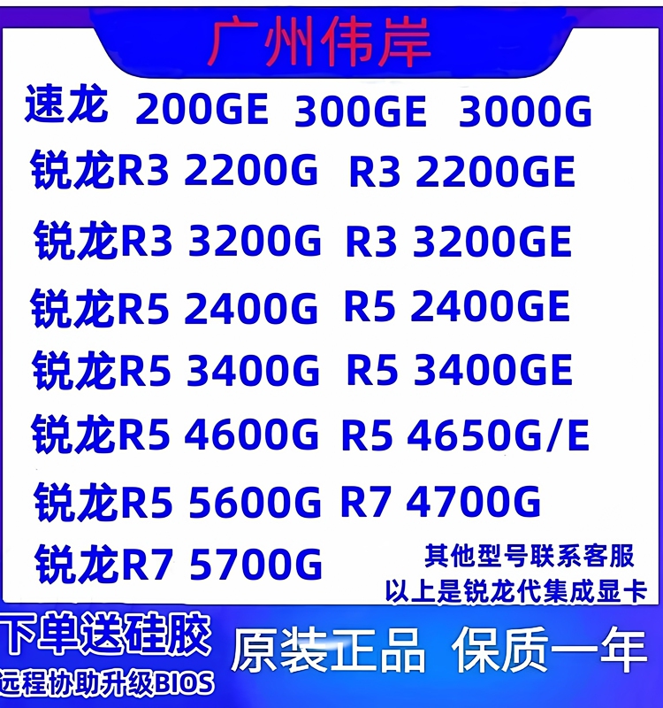 R3 4100  4350G  5350G R5 4500 4600G 4655G  4650G 4700G 5700G