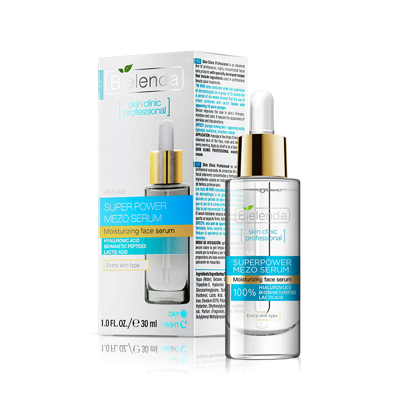 Bielenda Hydrating Hyaluronic Acid Facial Serum Foundation Liquid Female + Shrinking Pore Toner serum hàn quốc