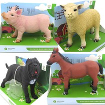 Mollusk farm animal toy simulation golden autumn Dan canine dog Horse Sheep Pig cattle children toy model gift box