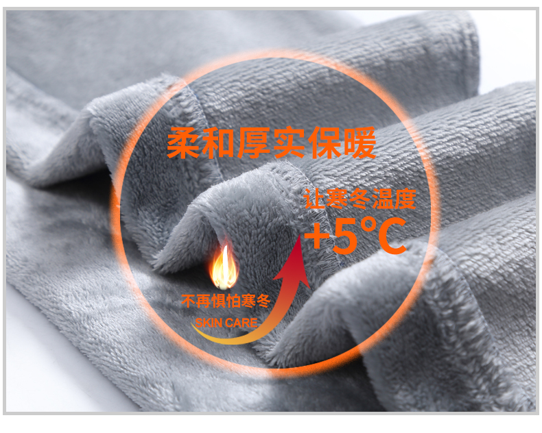JEEP SPIRIT 2019新款女士高腰加绒加厚牛仔裤 图4