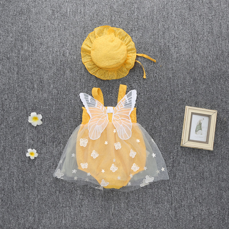 Balaba female baby jumpsuit summer children's wear sling summer dress shirt princess skirt cute super cute